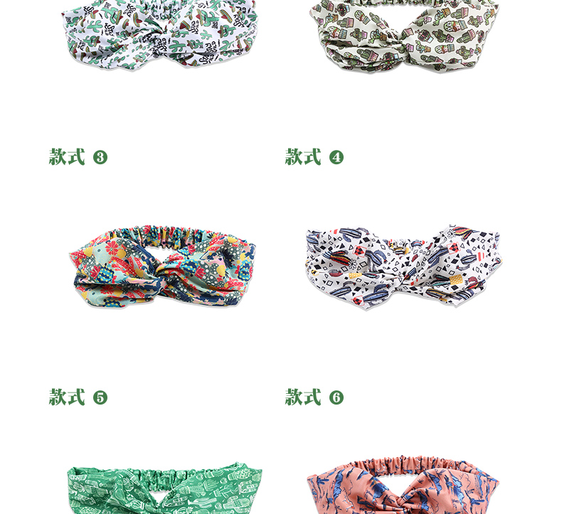 RUDAN 厂家直销韩版夏季斑点交叉发饰宽边运动健身头饰弹力束发带详情图9