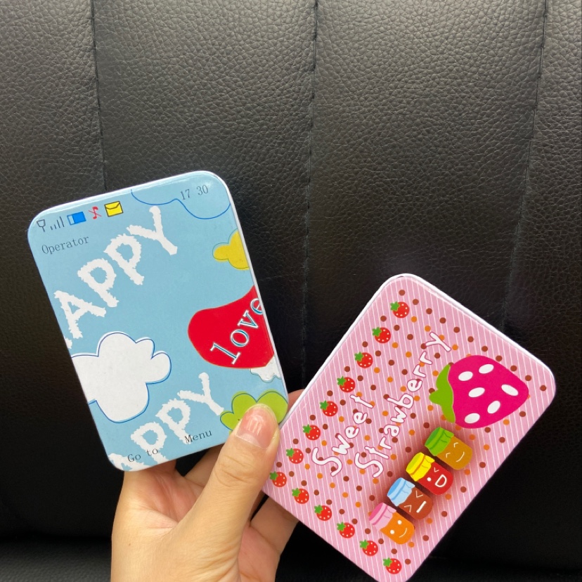 半岛铁盒马口铁收纳盒发卡卡贴明星片收纳盒