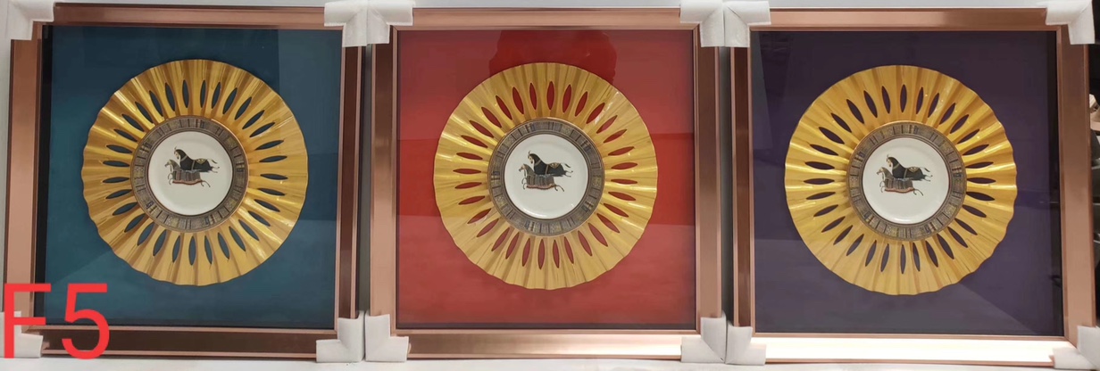 现代简约北欧风格实物画客厅餐厅装饰画产品图