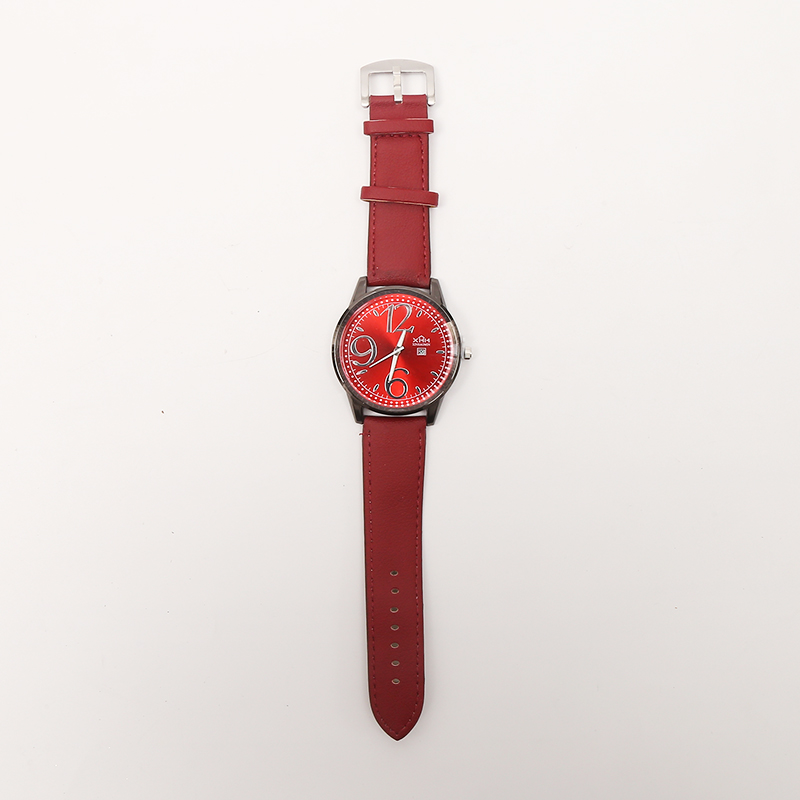 爆款时尚运动休闲男士带日历皮表带手表腕表石英表源头厂家直销55详情图6