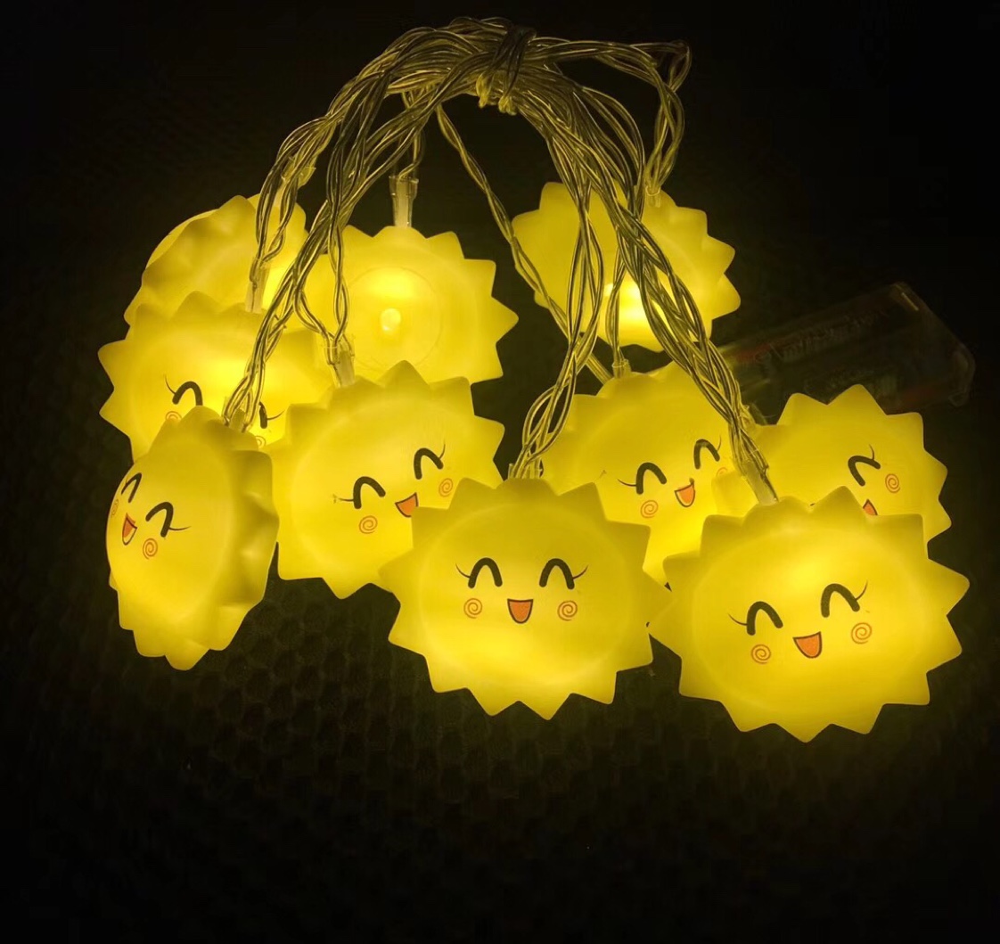 led popular sunflower lanterns, small colored lights, flashing light strings, children's tents, girlish room romantic decoration, birthday decor 111 details Picture