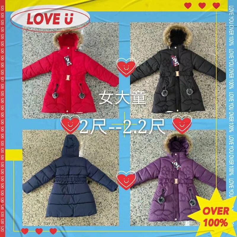 Little Girl's Fashionable cotton-padded jacket 123 full figure