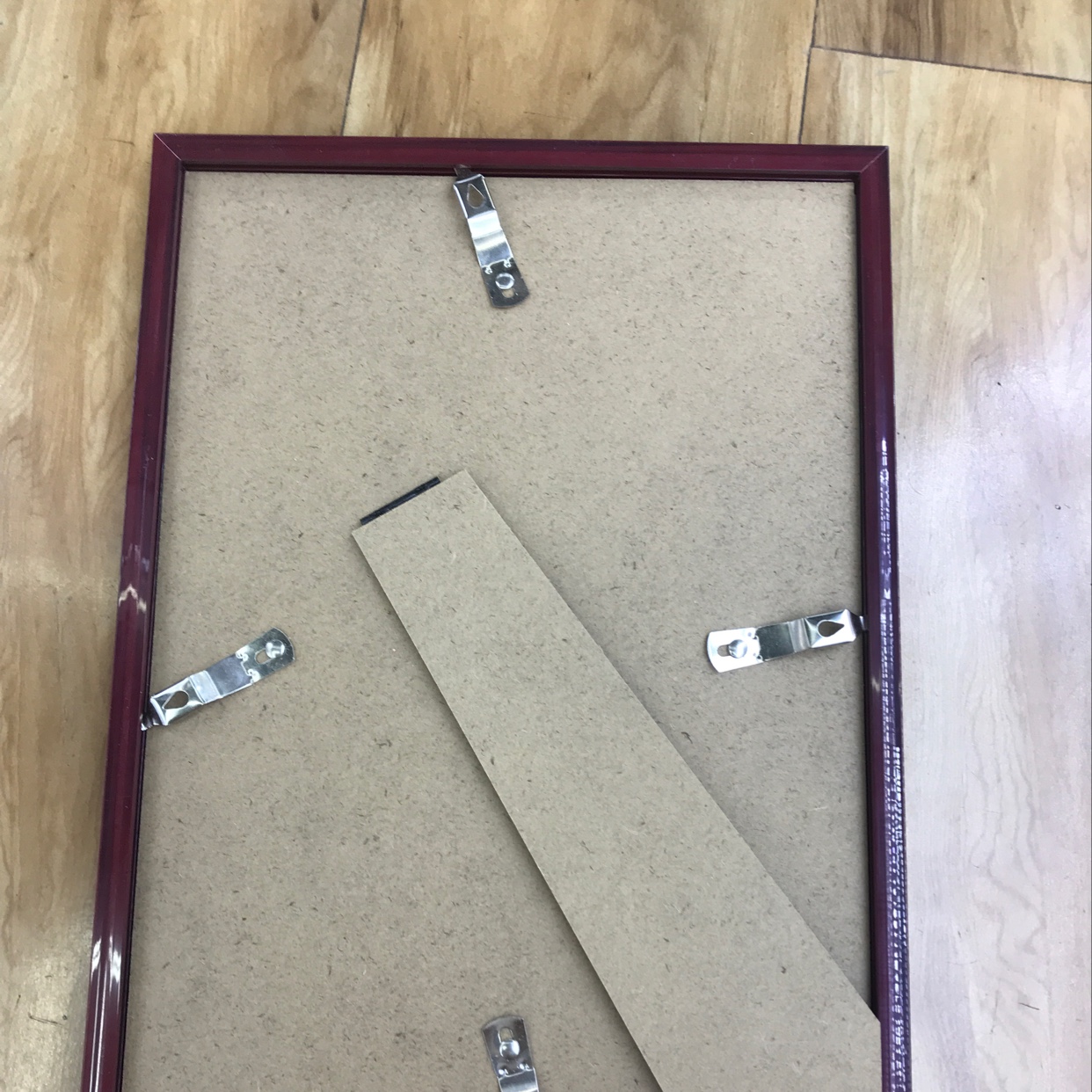 A4证件框 酒红色细节图