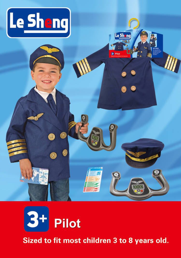 儿童职业扮演飞行员套装