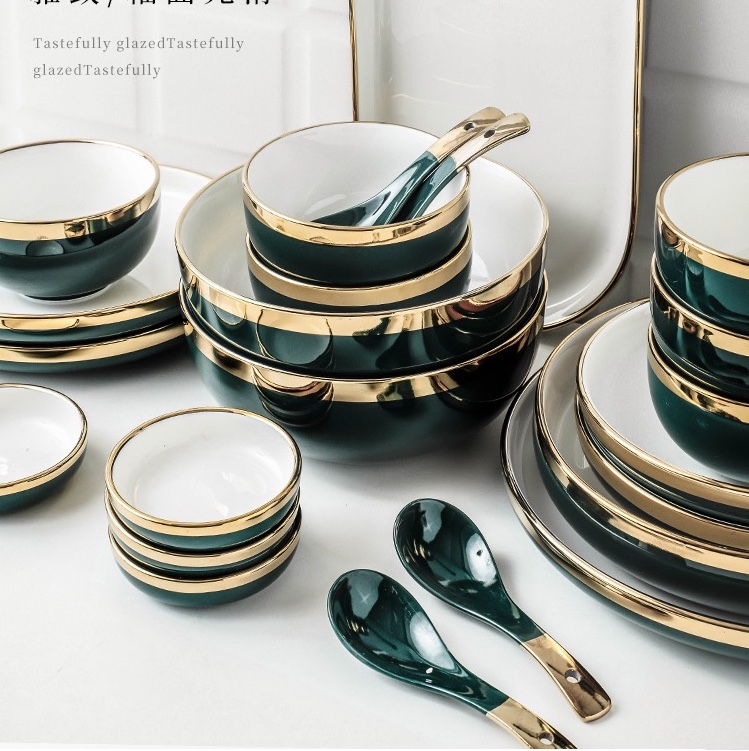 网红餐具 陶瓷餐具 北欧 祖母绿 套装 调味罐 水杯 咖啡杯 烤盘新出土灯具照明无线电