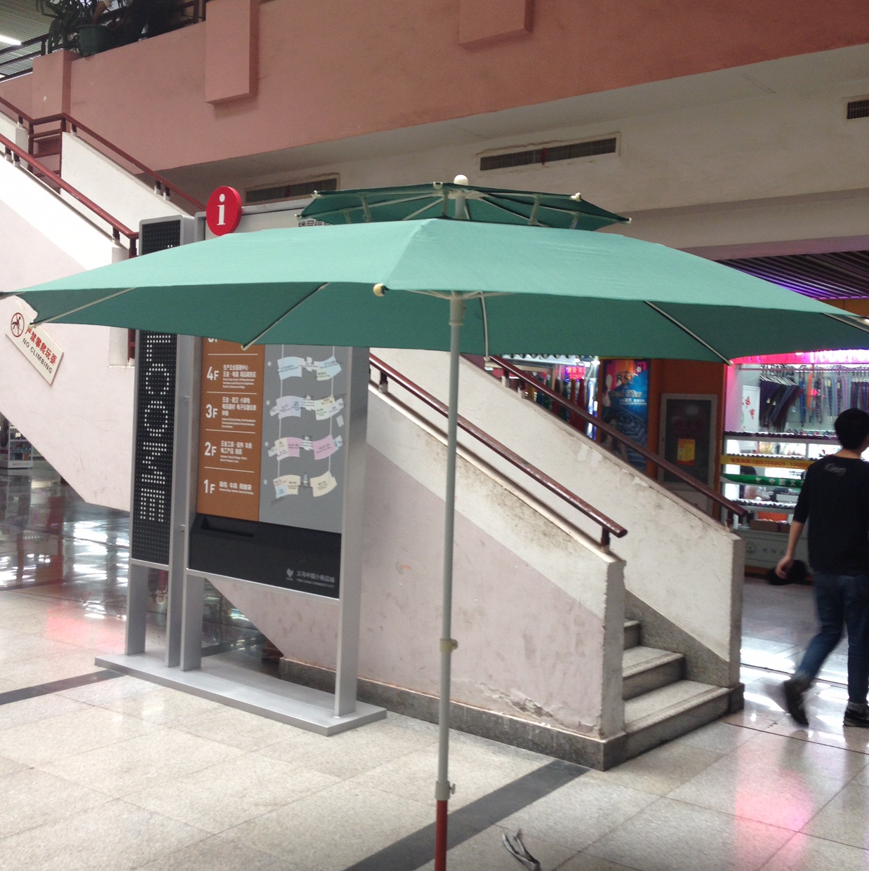 1.5米纤维骨架，双顶伞产品图