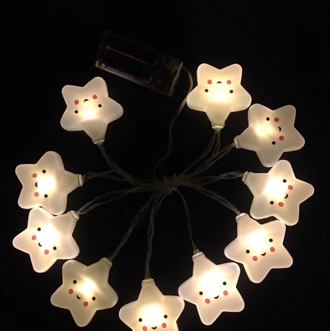 led popular star lights, small colored lights, flashing light strings, children's tents, girlish room, romantic decoration, birthday decor 111 Specification image