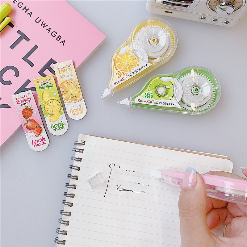 Crazy Color Correction Tape KC-2160 Correction tape Magnetic Bookmark Set Correction Tape Correction Tape Correction fluid Fruit pattern detail image 3