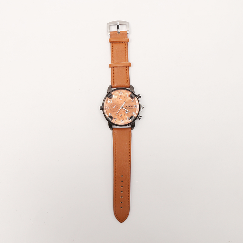爆款时尚运动休闲男士带日历皮表带手表腕表石英表源头厂家直销22详情图3