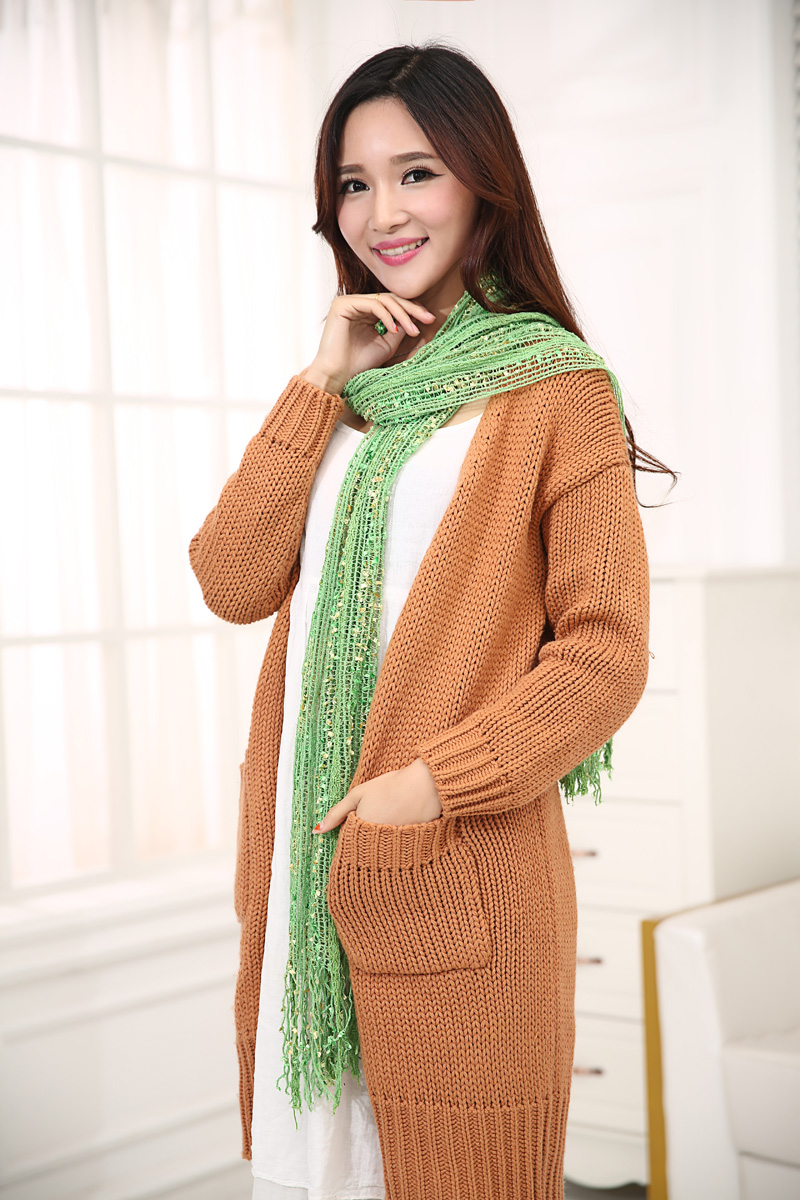 2020 Japan And South Korea Autumn New Shawl Hot Sales Fashion Decoration Tassel Scarf Female Factory Direct Sales full figure