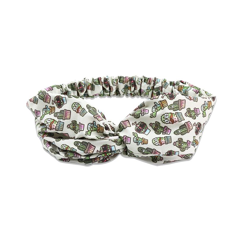 RUDAN 厂家直销韩版夏季斑点交叉发饰宽边运动健身头饰弹力束发带产品图