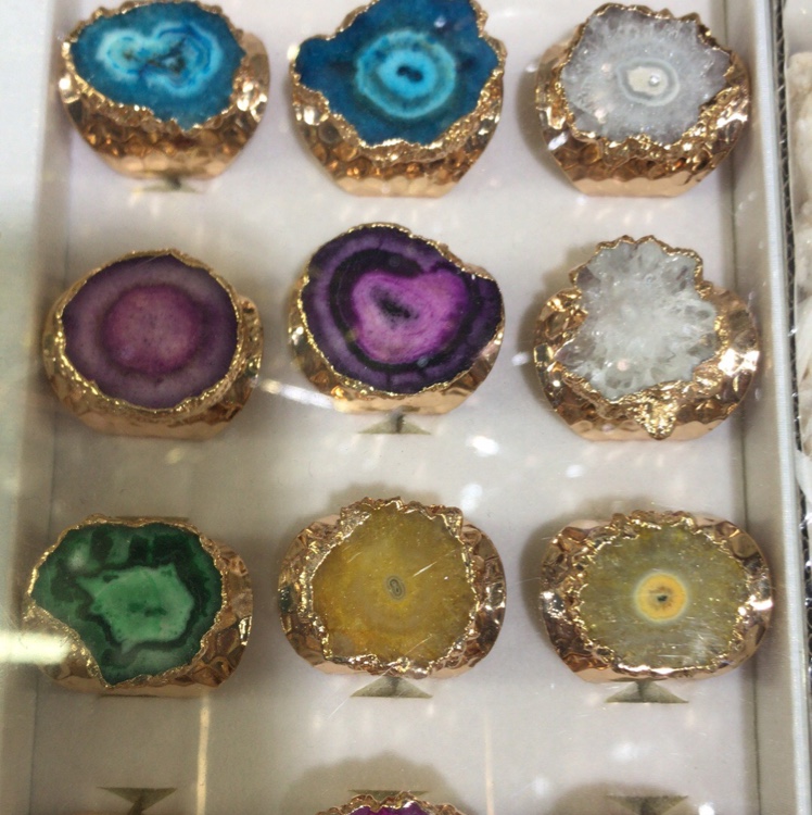 Crystal flower ring
