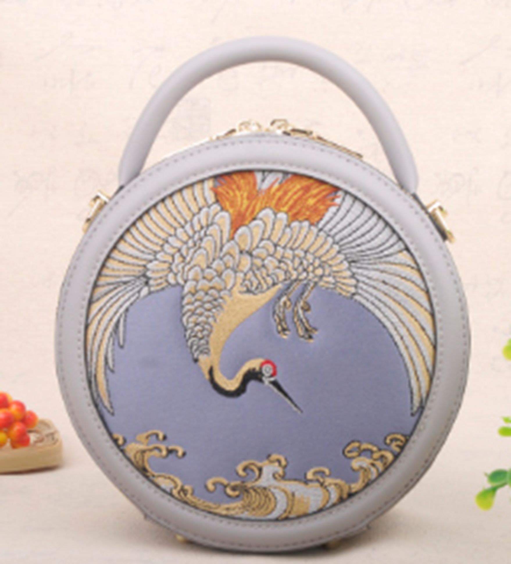 Yiwu Selection BK003 Cranes carry cross-body bag /11574 Specification drawing