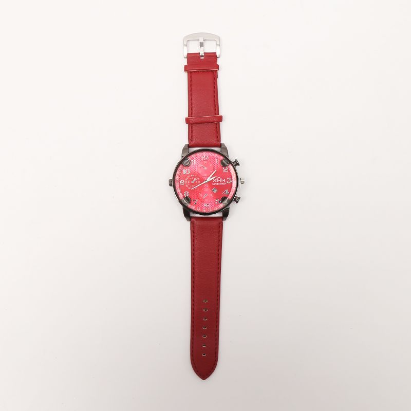 爆款时尚运动休闲男士带日历皮表带手表腕表石英表源头厂家直销22产品图