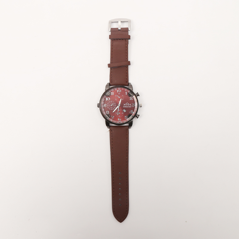 爆款时尚运动休闲男士带日历皮表带手表腕表石英表源头厂家直销22详情图7