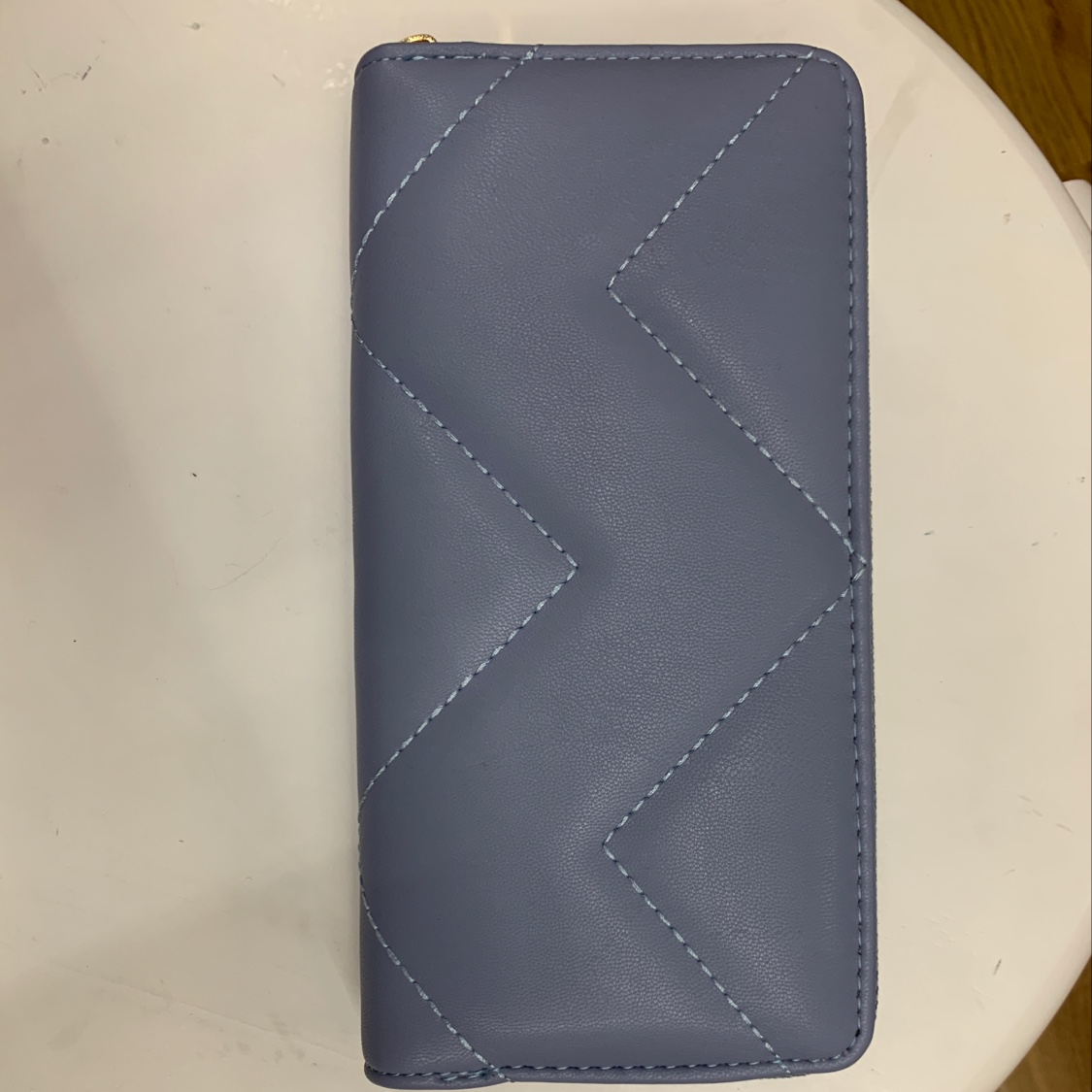 Embroidered zipper purse in 6 colors thumbnail
