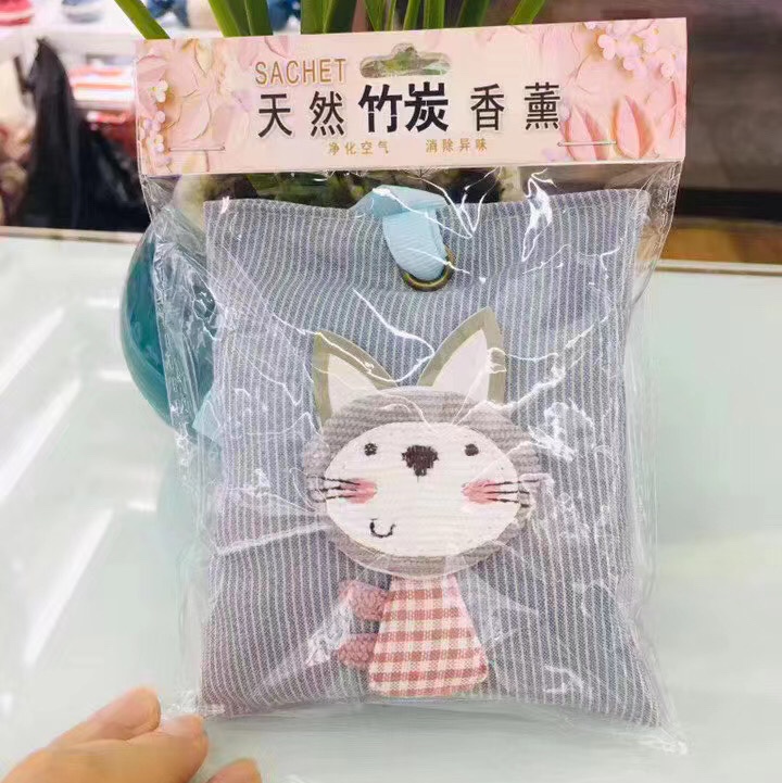 zt-tk34 Deodorizing and Dehumidifying Bamboo Charcoal Aromatherapy Bag Craft Aromatherapy Bag details Picture