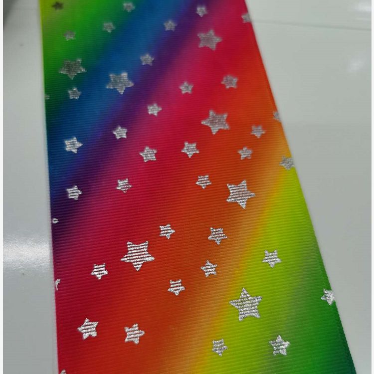 75Cm Polyester Rib With Heat Transfer And Hot Stamping (Silver) Ribbon Webbing Manufacturers Direct Application Scenario