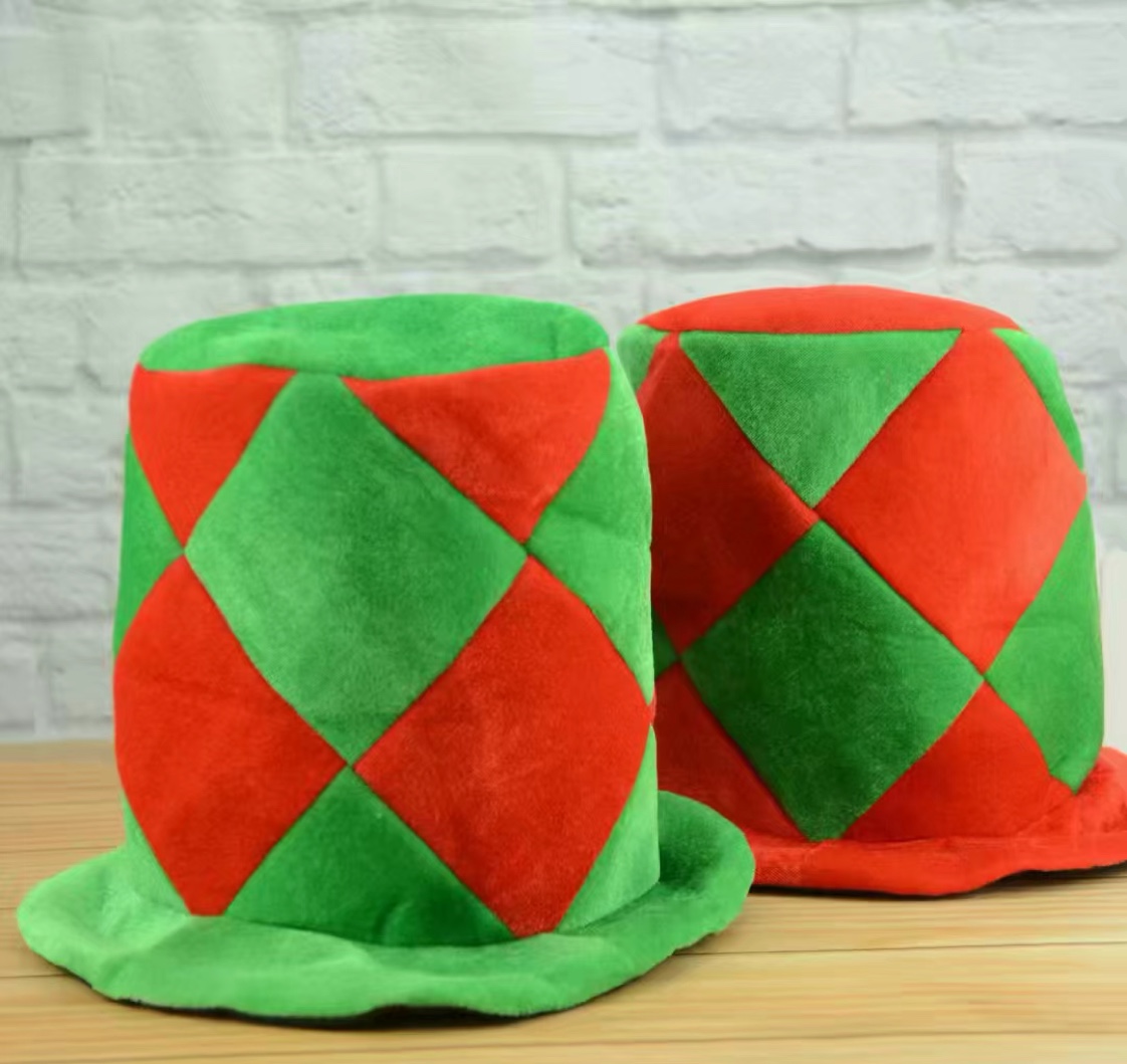 Christmas fairy hat block fairy hat striped patchwork fairy Christmas hat Application Scenario