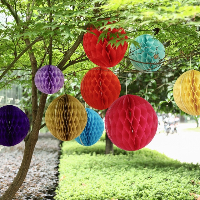 Honeycomb ball party Honeycomb ball party decoration details Picture