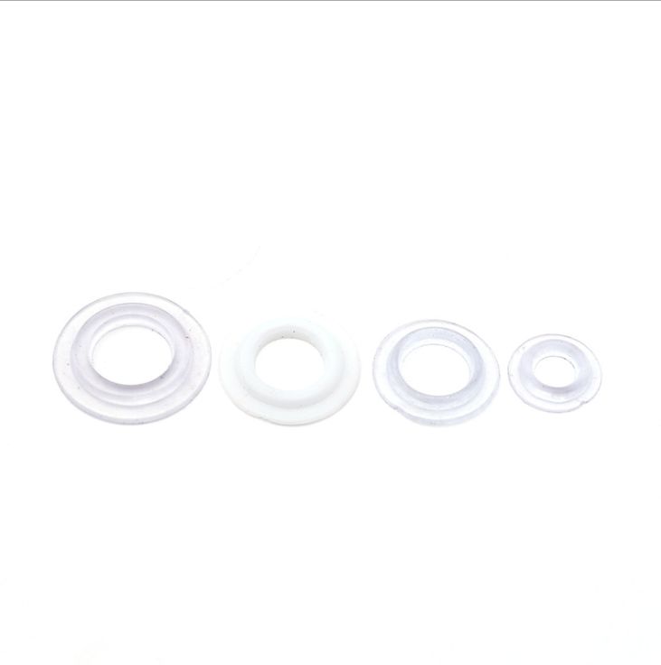 厂家直销PVC软胶鸡眼耐磨烫片透明气眼多规格热压软气眼扣产品图