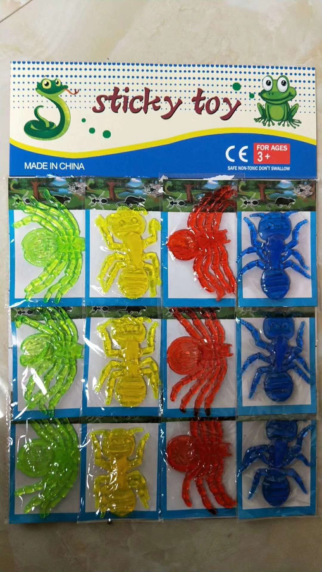 12入彩色蜘蛛蚂蚁