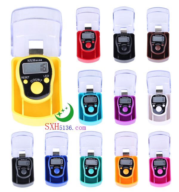 念经念佛计数器手动夜光led灯戒指点数记数器佛教结缘 details Picture