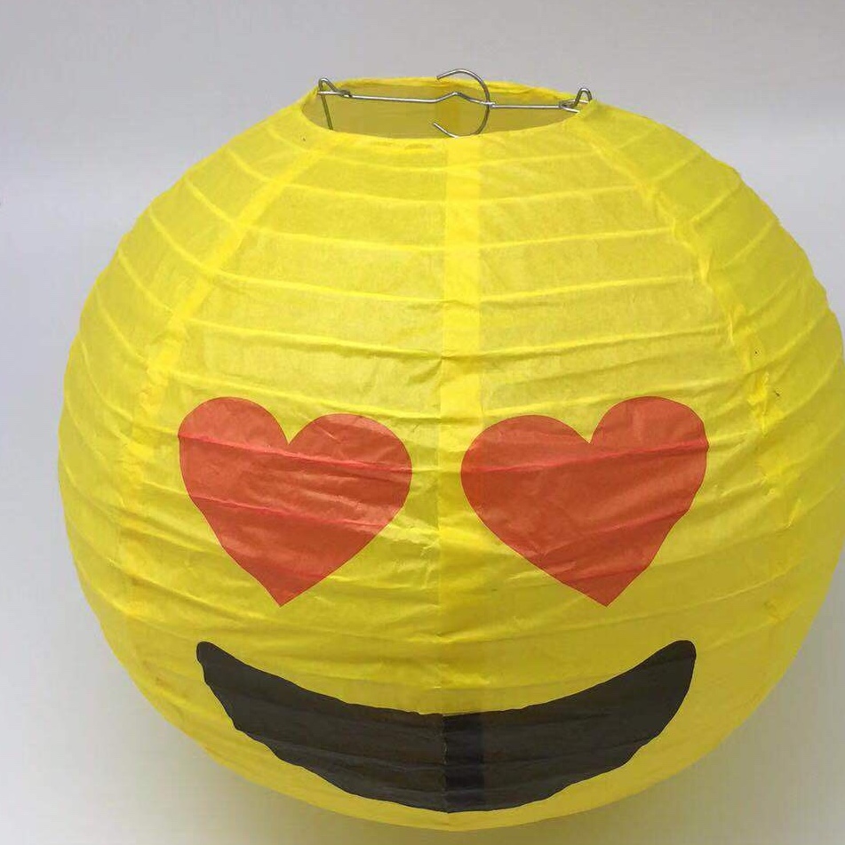 Smiling face lantern party decoration details Picture