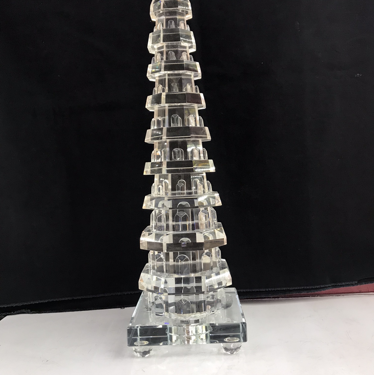 达达水晶   D区3楼二街7870  水晶摆件  （高38公分水晶塔）1