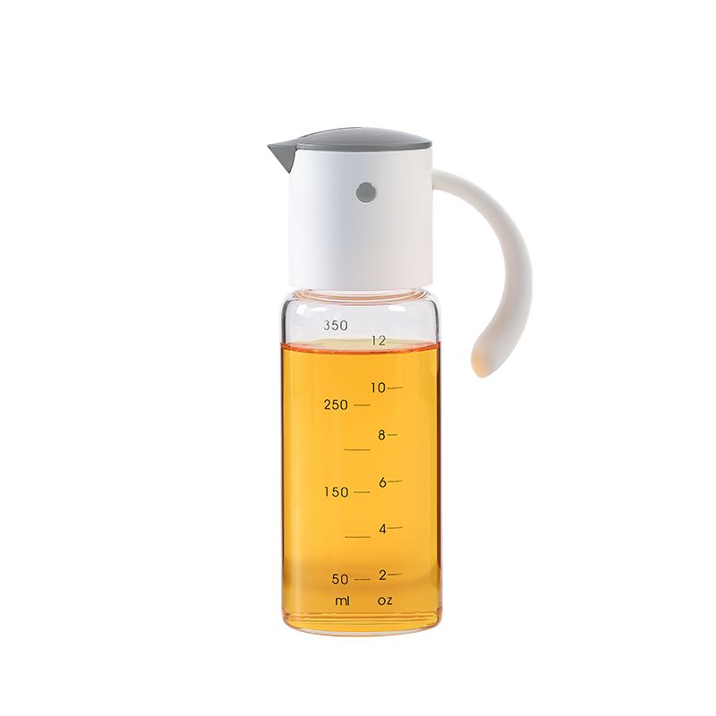 The automatic opening and closing graduated oil can is white Specification image