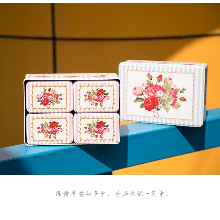 A set of five tin tin boxes of biscuits, sweets and chocolates, gift boxes
