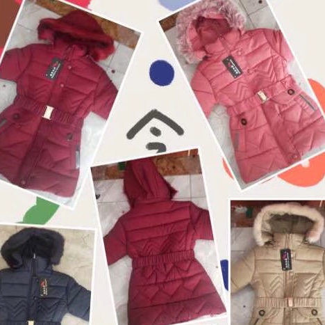 Little Girl's fashionable cotton-padded jacket 113 full figure