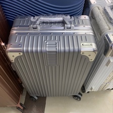 铝框拉杆箱银色20寸时尚上学旅行必备拉杆箱