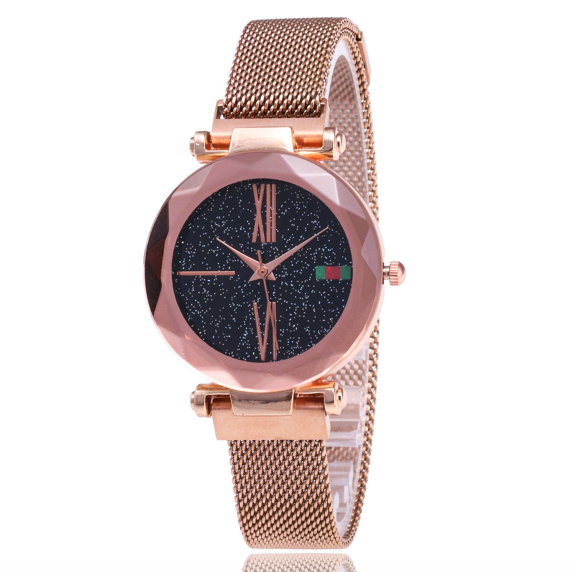 Hot style spot wholesale fashion star quartz lazy watch strap magnet milan with men and women watches thumbnail