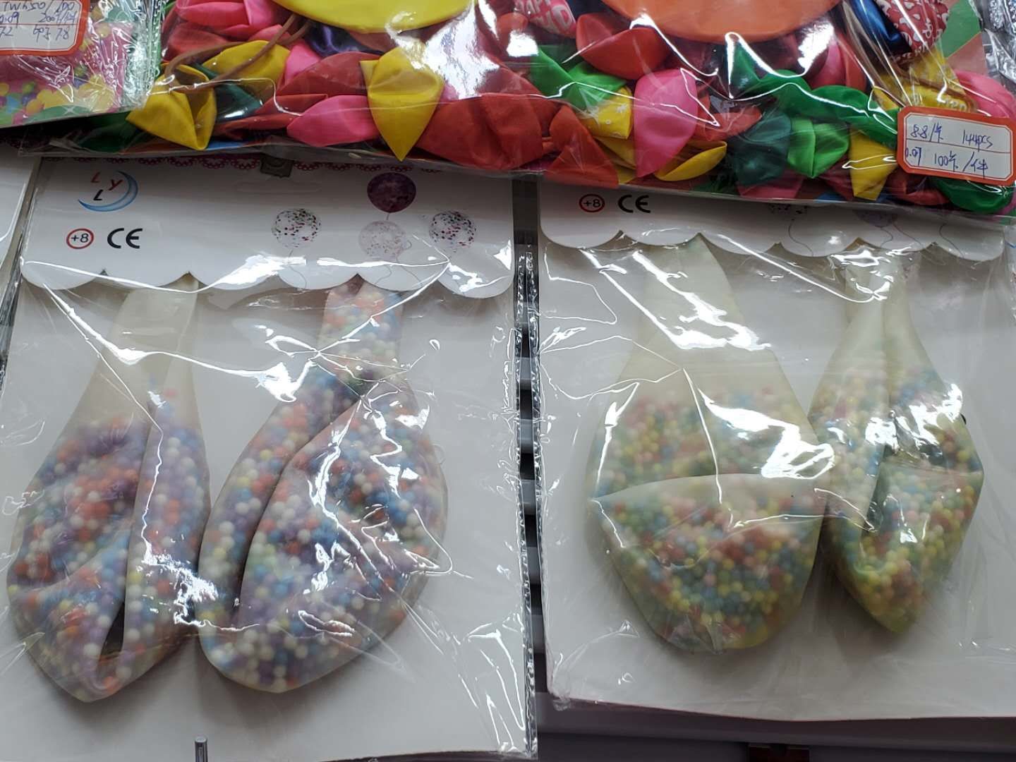 Transparent foam large balls