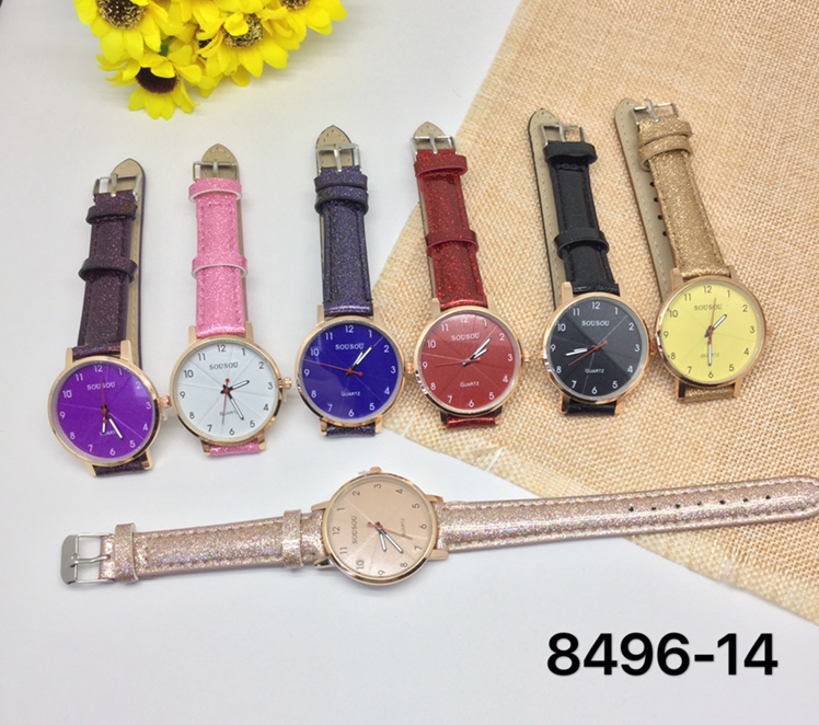 New fashion women's leather watches for domestic sales and quartz watches for foreign trade