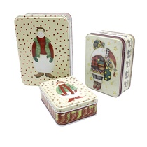 A set of three square boxes of biscuits boxes of sweets boxes of gifts gift boxes for Christmas