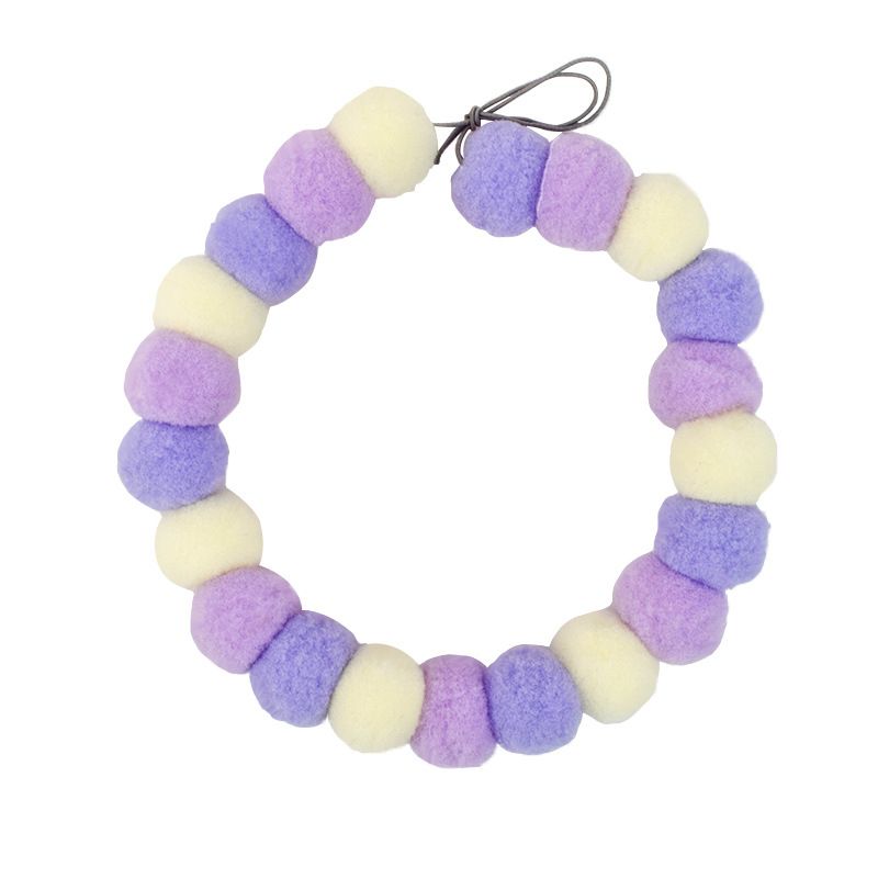 Direct sales from the manufacturer of pet cat collars. DIY cat pom-pom elastic collars, pom-pom pet collars, cat and dog collars Item Picture