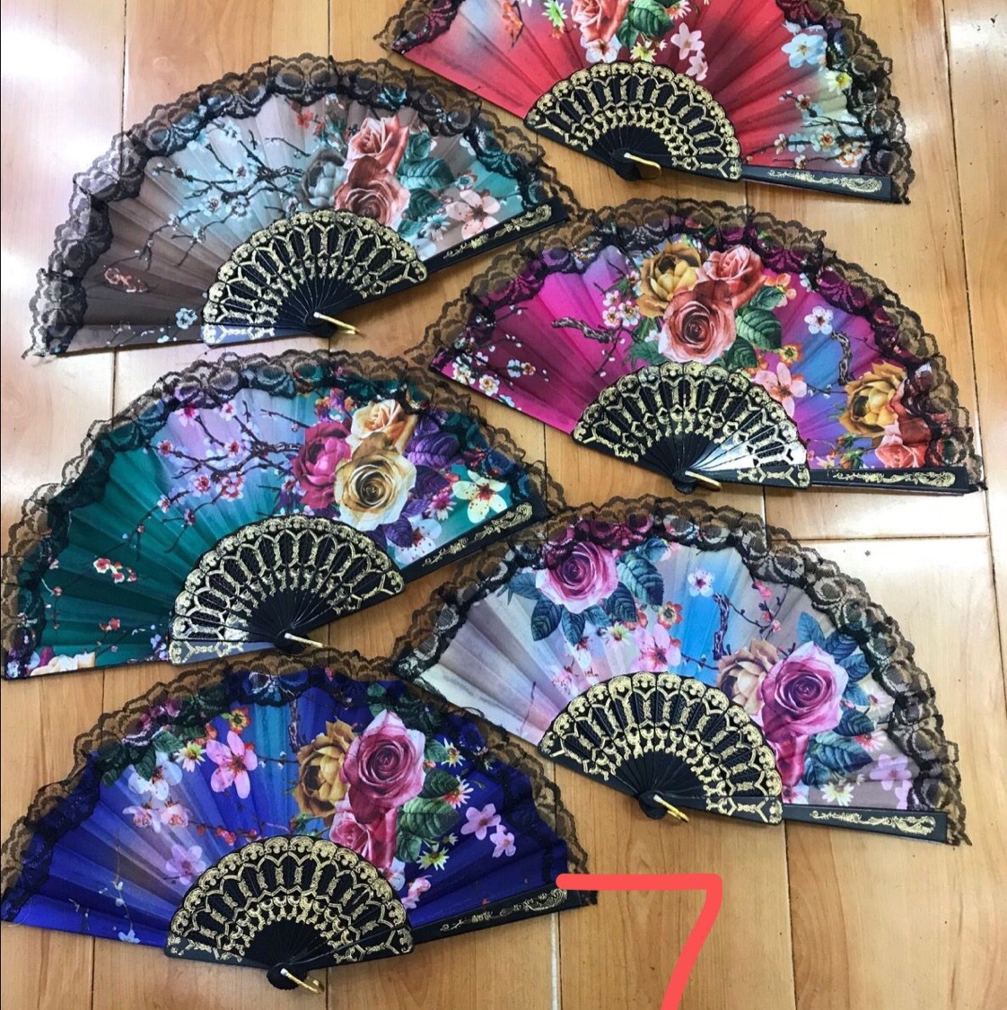 7，玫瑰梅花边