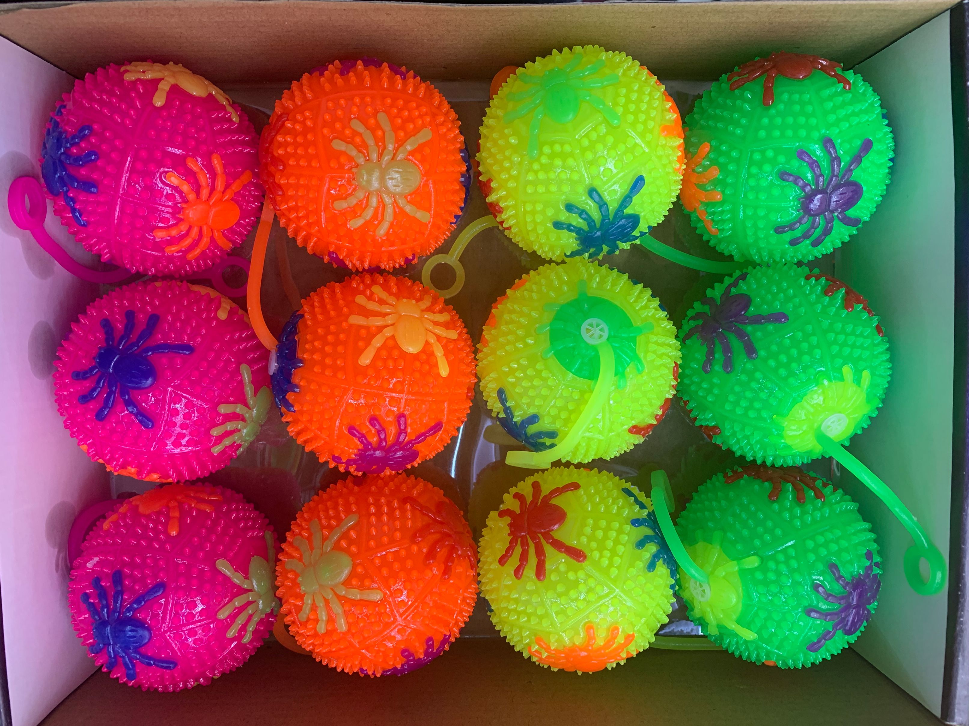 天润75蜘蛛闪光球75爱心闪光YOYO球TR-10051图