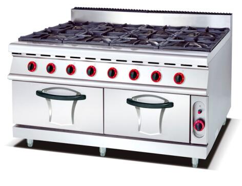 DF TRADING HOUSE DF68075 6-head gas cooker even air oven