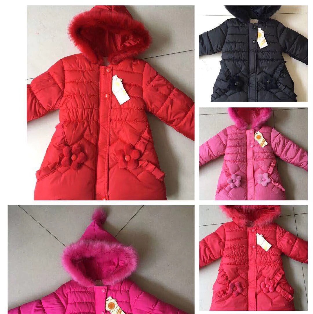 Little girl's fashionable cotton-padded jacket 119 full figure