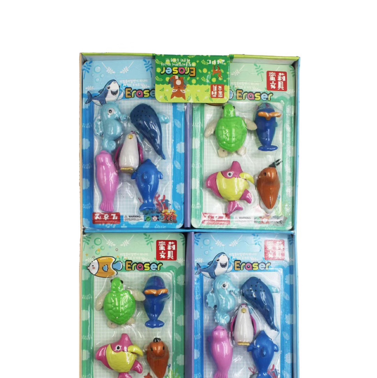 Xk-008造型橡皮鲨鱼3D玩具橡皮擦环保TPR海洋橡皮擦