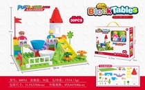 Plastic super large particle building block toy 1-2 years old 3-6 years old educational children assembly insert toy girl boy 6003A