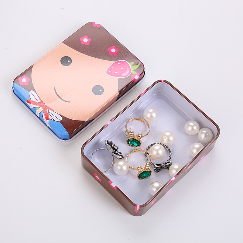 Peninsula iron box hairpin box tin storage box Specification drawing