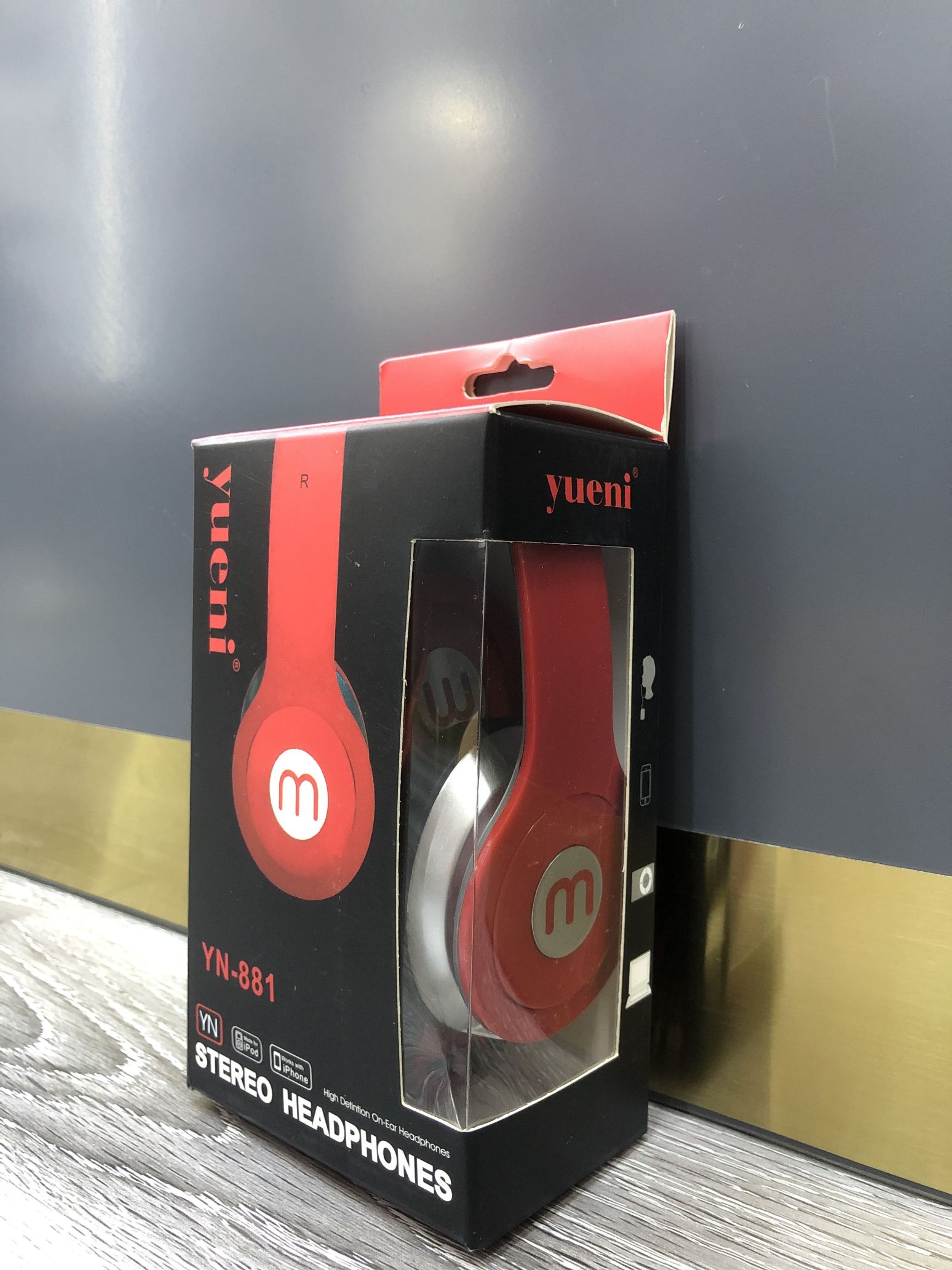 Yn-881 large headphone apple Android universal round hole