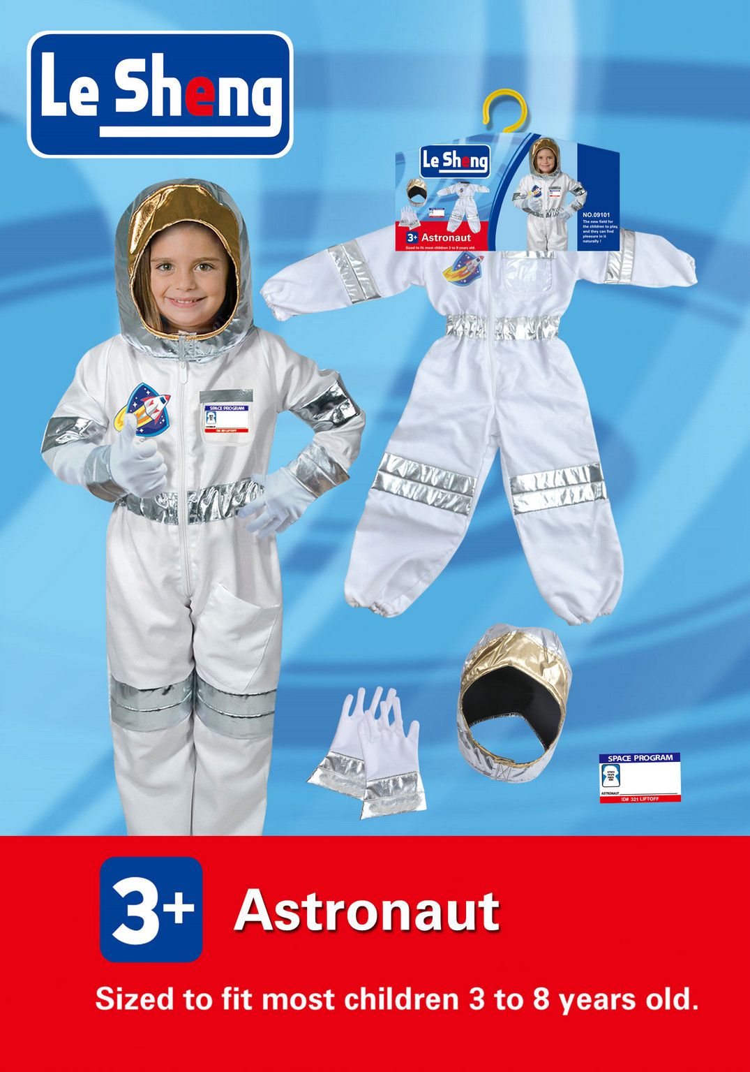 Children cosplay as astronauts