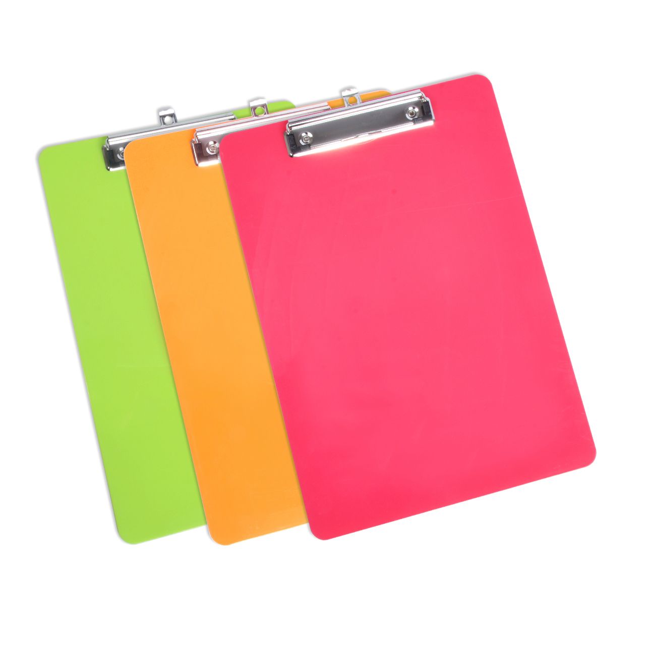 批发塑料实色带挂钩强力写字板夹FC资料文件夹记事平板夹档案夹