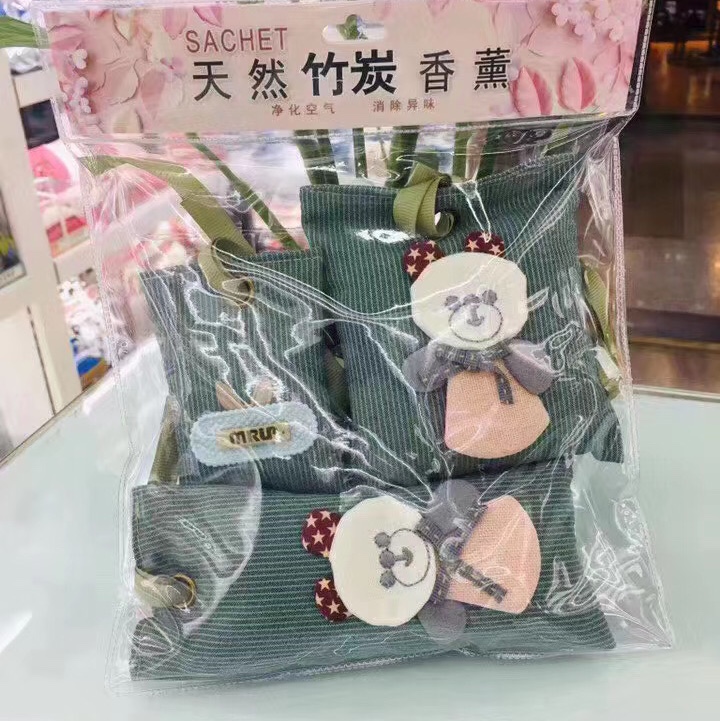 zt-tk36 Deodorizing and Dehumidifying Bamboo Charcoal Aromatherapy Bag