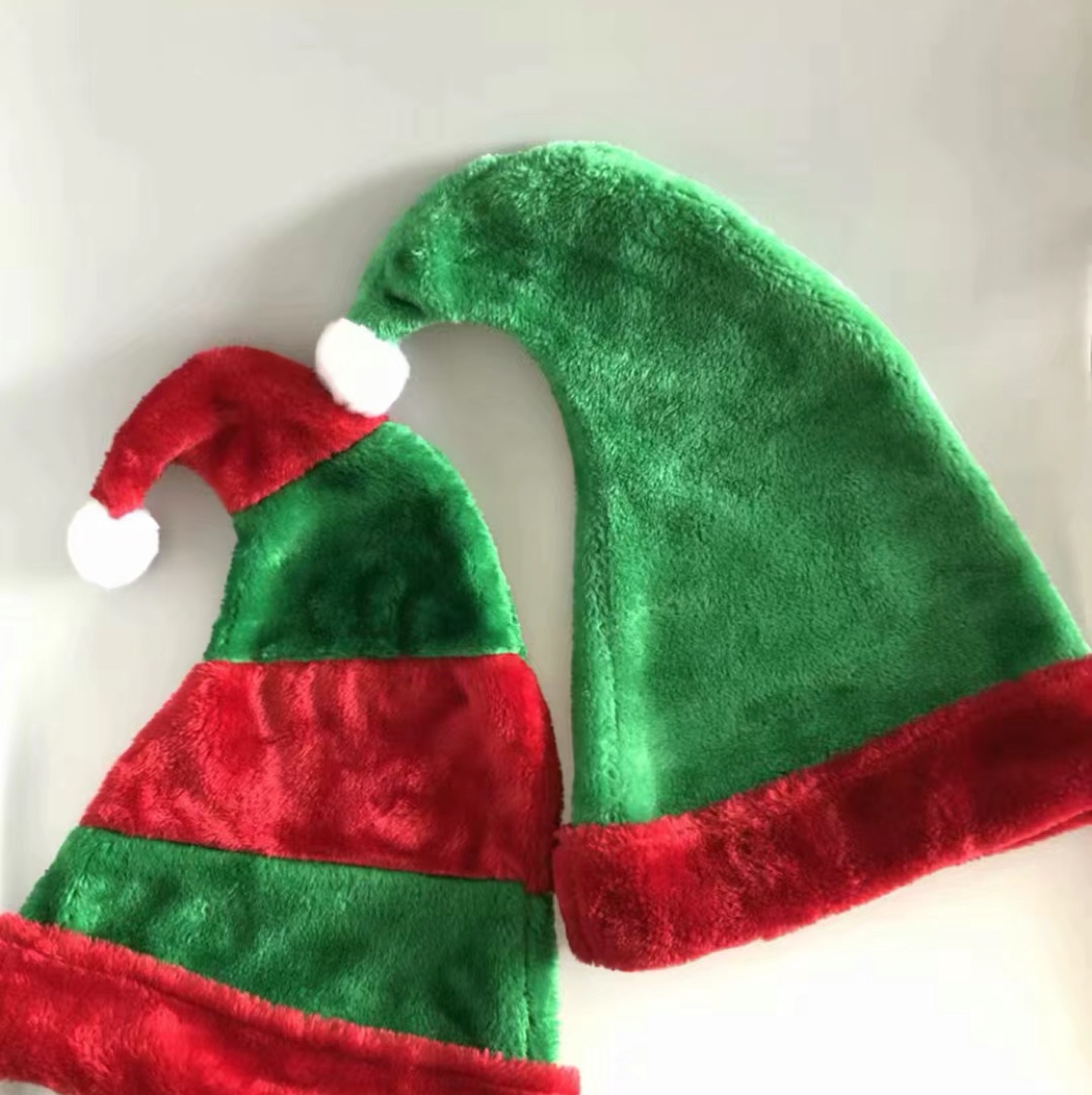 Christmas fairy hat, plush Christmas hat, striped Christmas hat Application Scenario